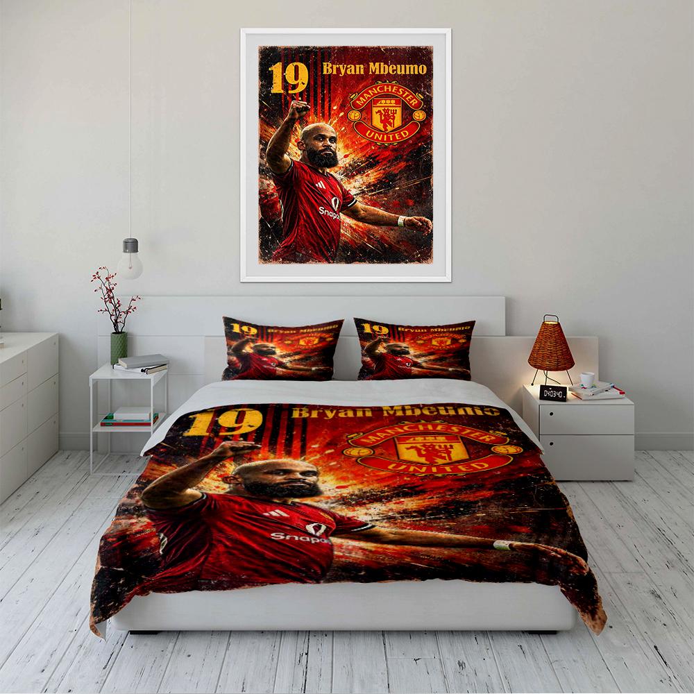 "Soccer Theme Bedding Set" Bedding Duvet Cover Set Duvet Cover Pillowcases Home Decor (1 * Duvet Cover 2 * Pillowcases, without duvet insert)
