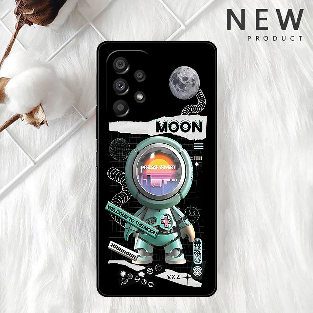 Cartoon Astronaut Star Space Cover For Samsung Galaxy A52 A12 A51 A32 A21s A71 A32 5G A12 A22 A53 A31 A13 A72 A02s Phone Cover