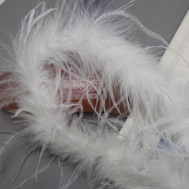 

Single-Layer Macaron Colored Feather Strip Ostrich Hair Grab Clip Diy Jewelry Accessories Materials Clothing Accessories