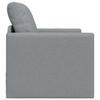 Sleeper Sofa 60 Cm Light Grey Fabric