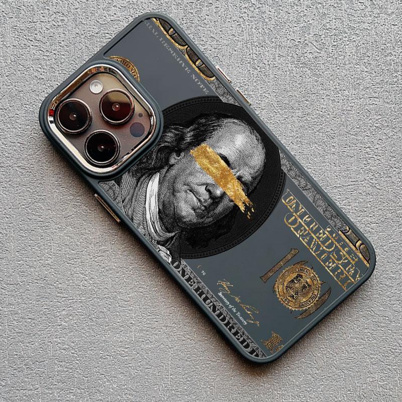 Dollar Bill Graphic Silicone Phone Case For iPhone 13 12 11 Pro Max 16 15 14 Pro Max Plus XR XS X 7 8 Plus SE2 Shockproof Covers