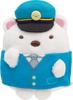 Sumikko Gurashi Work Play Series Plush Toy Set Police Car Polar Bear MY53701 San-X Hand-held & (Police Officer)