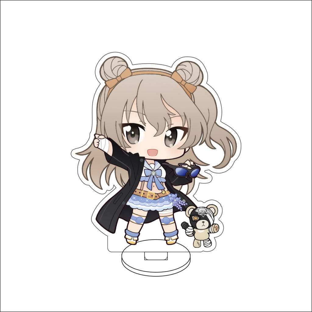 10CM Anime GIRLS und PANZER Figure Stand Model Nishizumi Miho/Isuzu Hana/Akiyama Yukari Cute Desk Decor Standing Sign Gifts