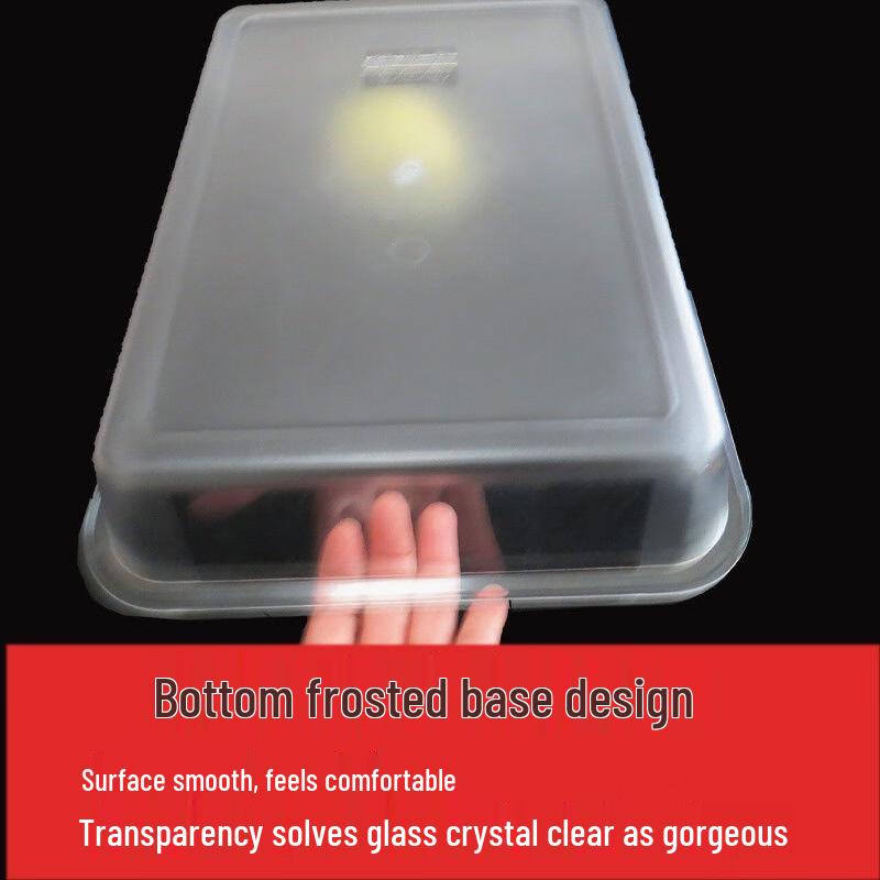 Transparent Rectangular Plastic Food Display Trays
