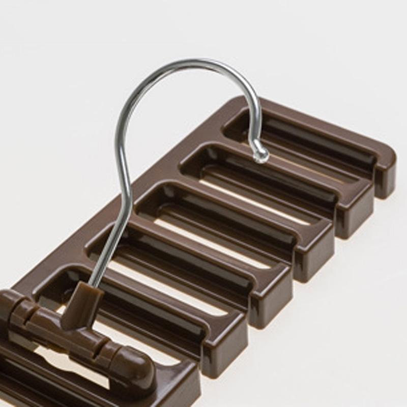 Tie Belt Hanger Wardrobe Closet Organizer 10 Card Slots Large Capacity Belt Storage Rack Scarf Tie Hanging Organizer Scarf Hook