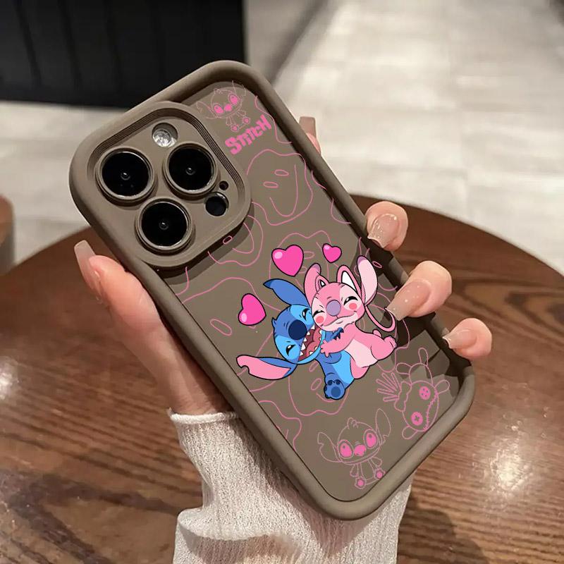 Angel Stitch Cartoon Phone Case For iPhone 17E 11 12 13 14 15 16 17 Pro Max Fundas 17 Air Plus 16e 13 Mini Silicone Back Cover