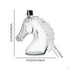 Glass Whiskey Decanter, Horse Shaped Entertaining Glass, Unique Beverage Dispenser for