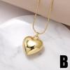 Stainless Steel Jewelry Heart Pendant Necklace for Women Trendy  Choker Collar Neck Accessories Fashion Maxi Jewelry