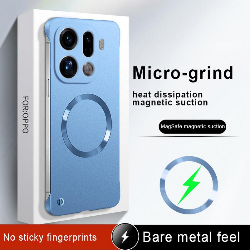 Slim Bezels Magsafe Magnetic Phone Case for OPPO Find X9 Pro x9 X8 Ultra X8s +X8 Pro X7 Reno 14 Pro 13 12 Camera Protect Cover