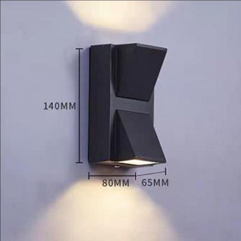 Waterproof Double Head Outdoor Wall Light for Balcony, Terrace, Garden, Doorway, and Aisle - Modern Minimalist Design