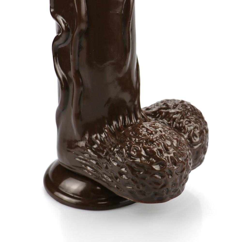 Brown 42cm Skin Sensation Realistic Dildos Soft Big Penis Powerful Suction Cup Dildo Sex Toys for Woman and Man 18+  dildo