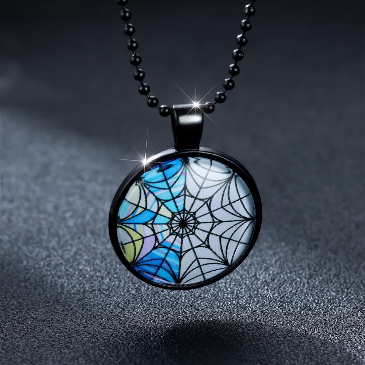 

Wish Color Round Spider Web Necklace Vintage Personality New Chinese Necklace
