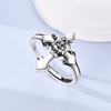925 Silver Open Ring Gold Color Rotate Star Wing Ring For Men Woman Trendy Styles Yoof Gift Fahsion Jewelry