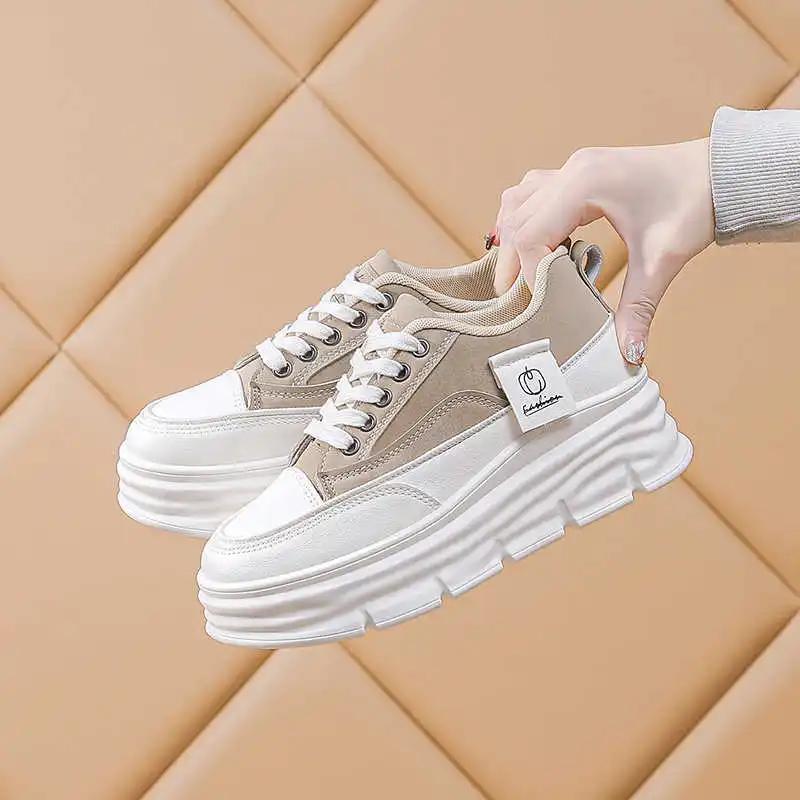 Fashion Platform Without Heels Spring Summer Sneakers Casual Womans Summer Shoes Black Boots For Women Sport Sunny Overseas Jogging