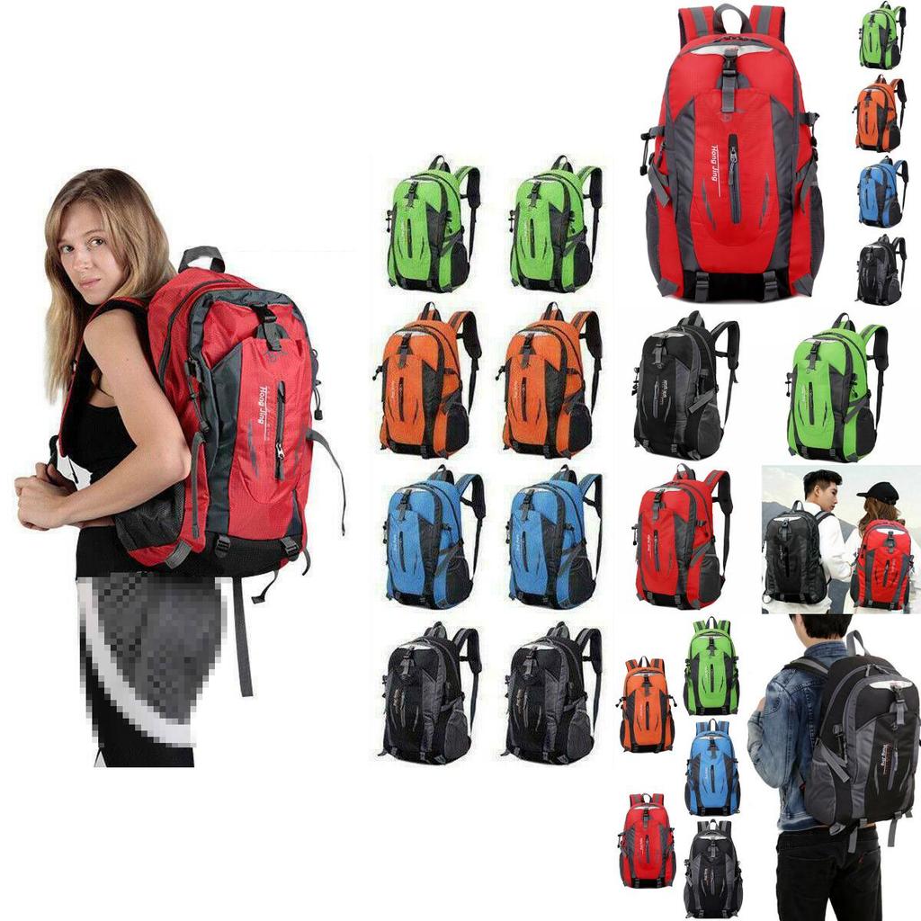 40l Travel Large Rucksack Outdoor Waterproof Hiking Camping Bag Backpack Luggage