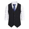 Men's Business Slim Fit Casual Men's Vest for Wedding Soft Wool Tweed Waistcoat Herringbone Groosmen Retro Vintage Slim