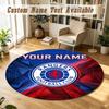 Round Rug Custom NameRangers FC Pattern Non Slip Carpet Home Floor Decor