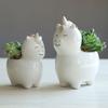 Nordic Style Succulent Flower Pot Creative Cartoon White Small Animal Simulation Flower Ceramic Flower Pot