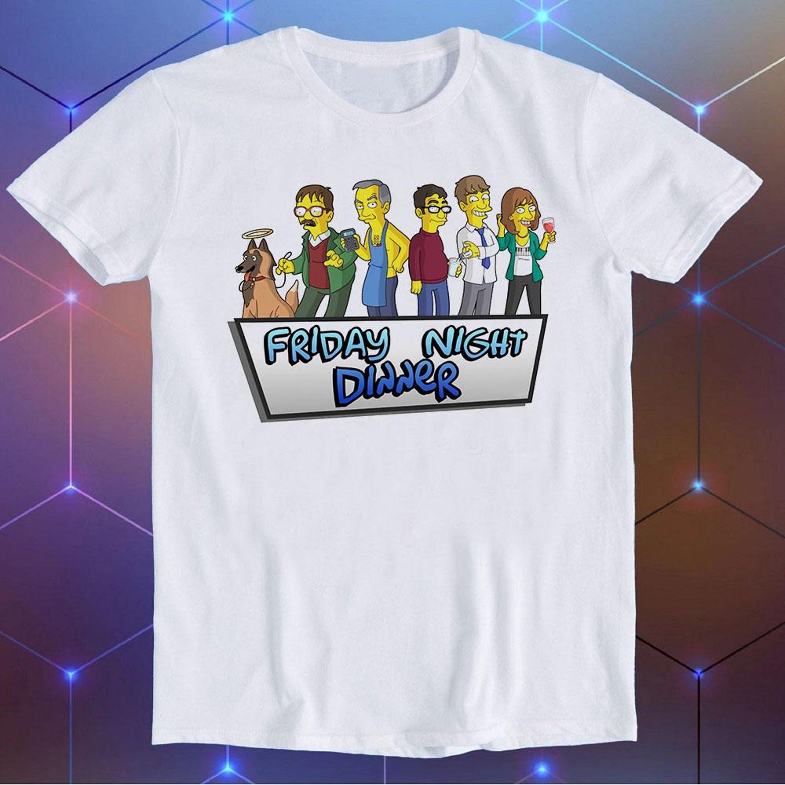 Friday Night Dinner T-Shirt Funny Simpsons Shalom Jackie Cool Gift Tee E216 2XL