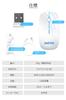 Quiet Mouse Wireless Mouse with 3 DPI Easy to Easy Compatible with and Macs Wireless, [Slim, High-Precision, High-Sensitivity] Settings, 7-Color