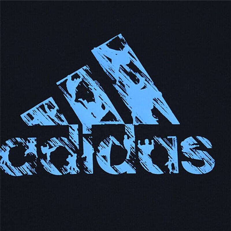 adidas American Retro Letter Logo Print Sports Casual Breathable Comfortable Quick-Dry Crew Neck Short Sleeve T-Shirt Men Tops Black ADITSG2SMU-BBU-1