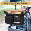 LoDrid Stroller Bag Stroller Drink Holder Pocket Organizer Stroller Bag