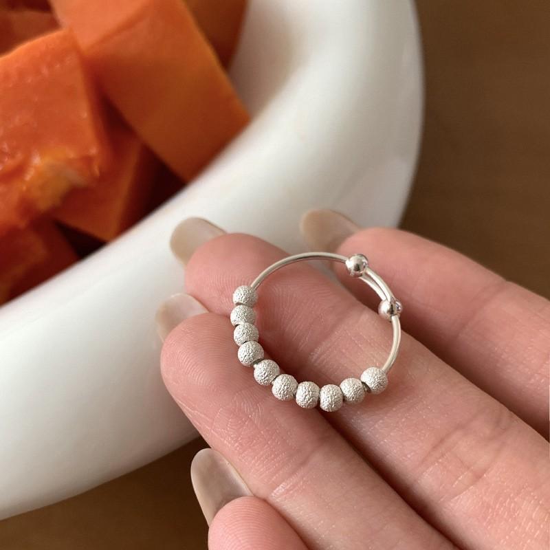 

S925 Silver Modern Ring For Women With Elegant Geometric Aesthetics Perfect For Seasonal Fashion Trends J5405