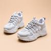 Summer Fashion Thick-soled Height-enhancing Versatile Women's Casual Sports White Shoes