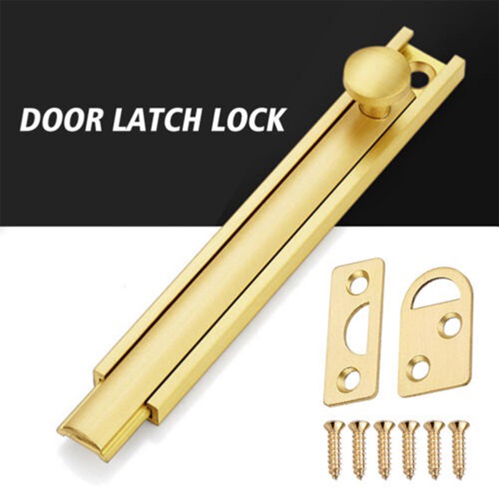 Door Latch Door Latch Lock Black Brass Brass Barn Gold Hardware Home Security Lock Bathroom With Screw Building