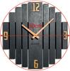 Wooden Wall Clock Symetria 30cm Black