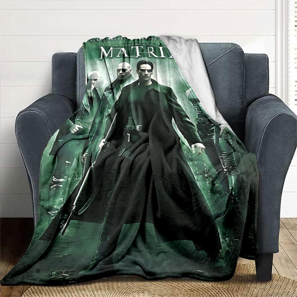1 Stück Matrix Keanu Reeves Flanelldecke Weiche Warme Überwurfdecke für Zuhause, Büro, Reisen, Ganzjahres Gemütliche Bettwäsche GeschenkL1156