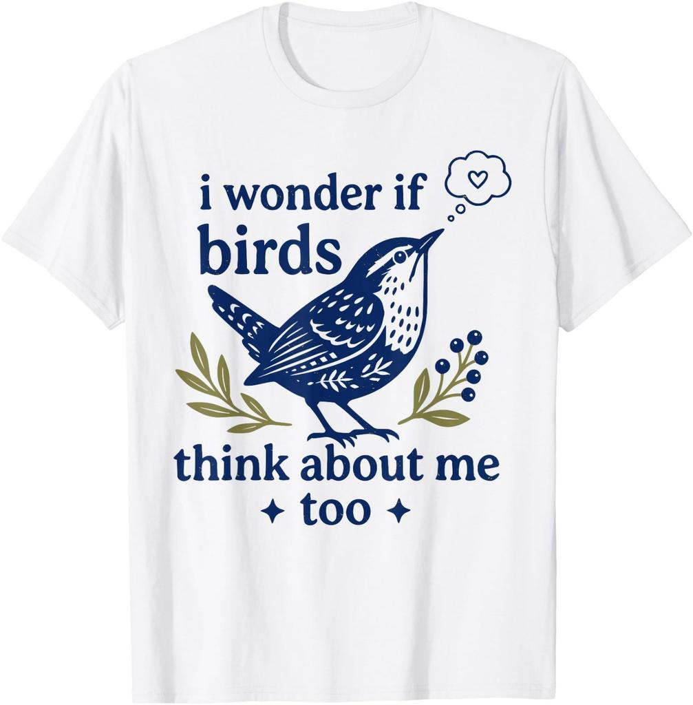 Schattig Grappig Ik Vraag Me Af Of Vogels Ook Aan Mij Denken Docenten T-shirt