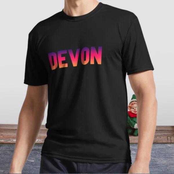 New Shirt DEVON Active Logo T-Shirt Funny Size S to 5XL