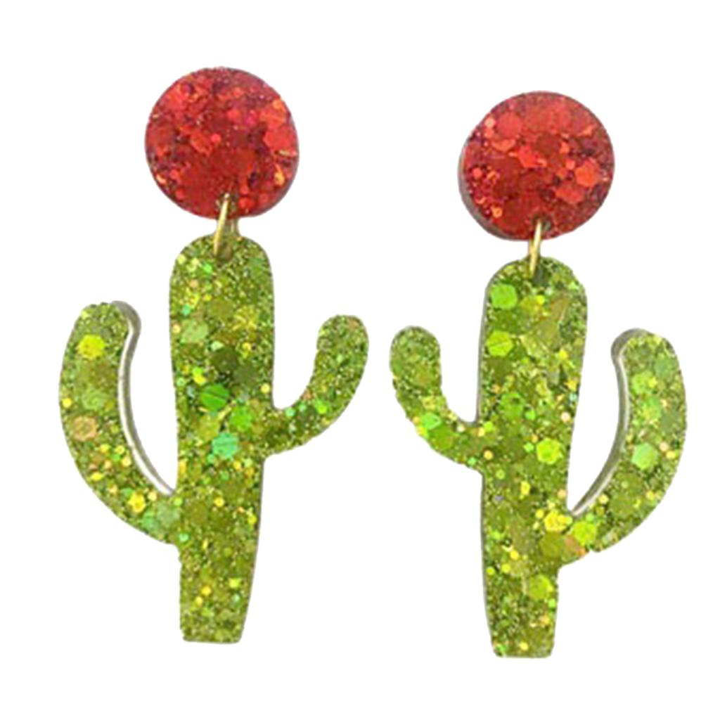 Handmade Cactus Silicone Mold  Crystal Earring Pendant Mould Hangings Keychain Molds Epoxy Resin Jewelry Making Tool