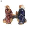 Classic Fish Tank Ornament Handmade Pollution-free Realistic Traditional Chinese Old Man Miniature Aquarium Accessories
