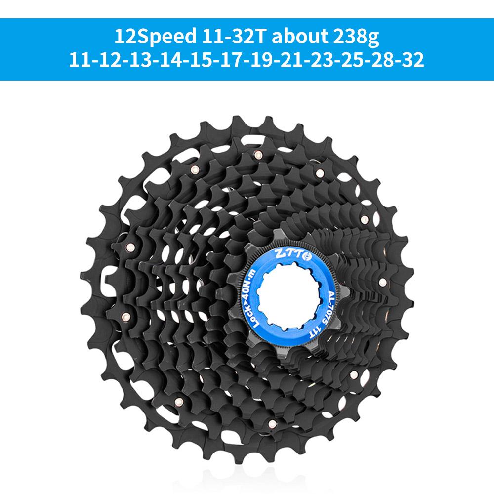 ZTTO Road Bike 12 Speed Cassette HG Freehub ULT 11-34T Gravel Bicycle 12Speed 11-28 Steel CNC34T UltraLight K7 12V 12s 32T