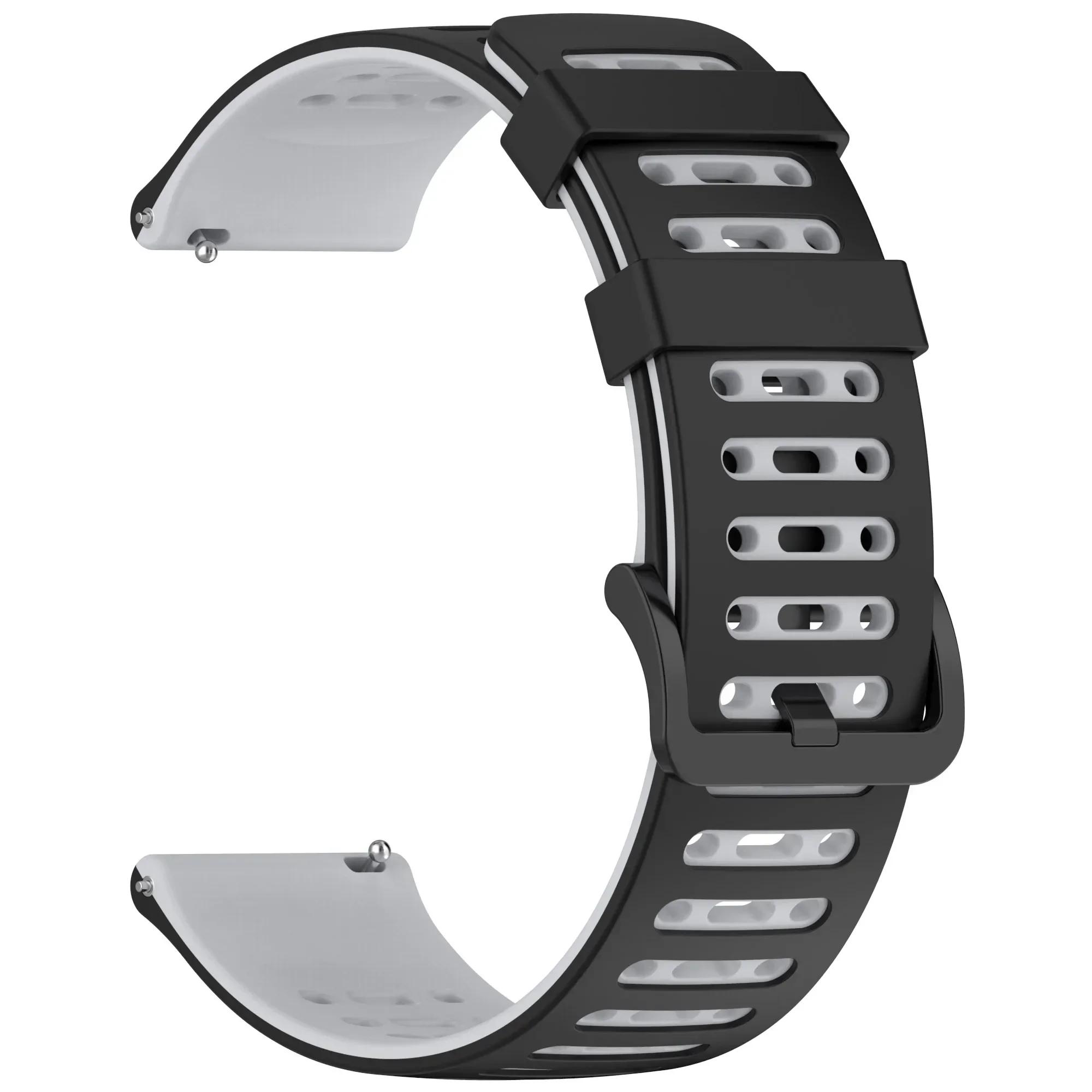 

1Pcs 22mm Sports Bands For COROS PACE Pro APEX 2 Pro PACE 3 APEX 46mm Silicone Strap For Xiaomi Watch S4 S2 S3 Replace Bracelet 1PCS 22mm черный серый