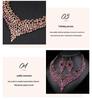 Trendy European-American Necklace & Earring Set: Exquisite Retro Design for Evening Gowns
