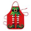 Oil-Resistant Christmas Apron Reusable Kitchen Aprons New Santa Claus Apron  Holiday Decor