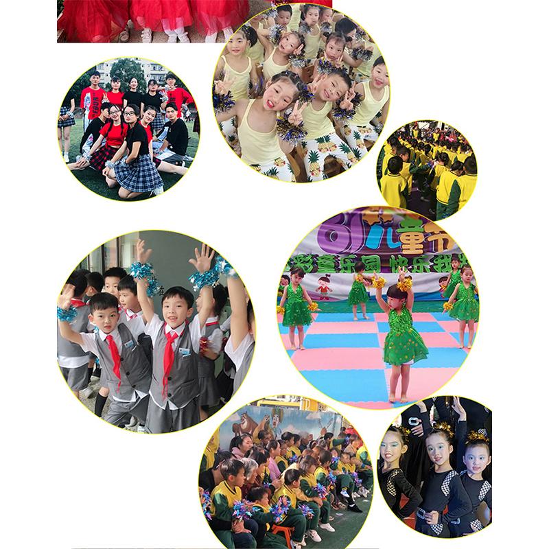 2Pcs Kids Game Pom Poms Apply To Sports Game 27 Styles Practical Cheerleading Cheering Flower Ball Sports Games Bracelet