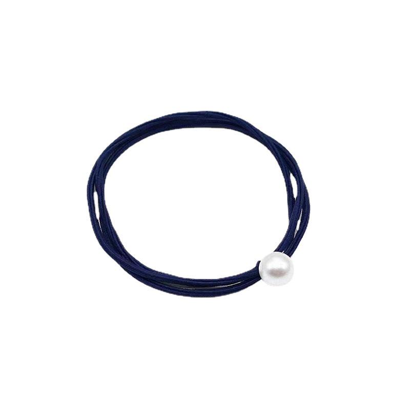 Korean-Style Mori Girl Elastic Hair Tie Set: Versatile Ponytail Holder with Pearl Accents