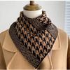 Cozy Unisex Knitted Pullover Triangle Scarf for Autumn/Winter Neck Protection