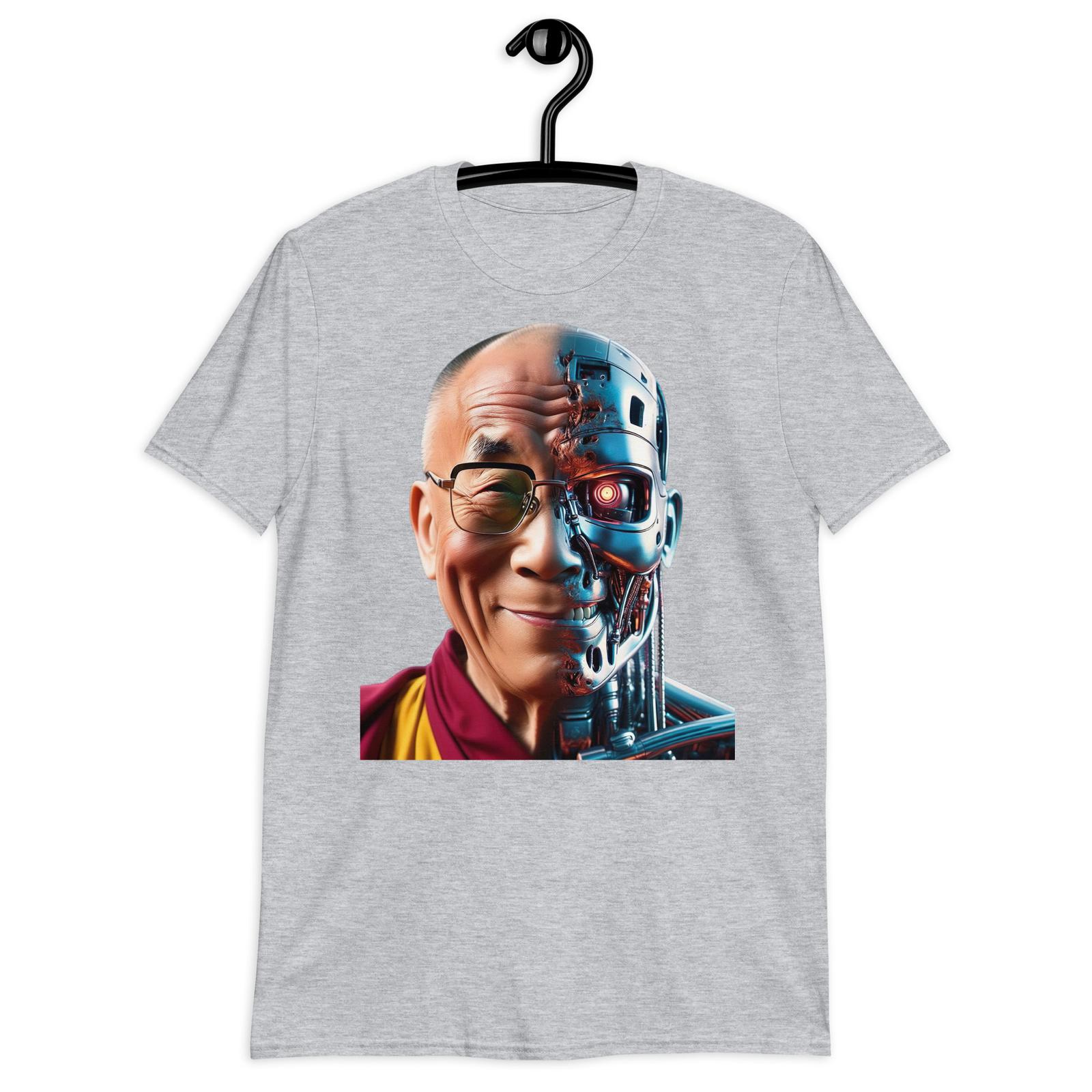 Funny Dalai Laminator Short-Sleeve Unisex T-Shirt Mens Womens Tees Top - Lama Terminator Buddha Tee S