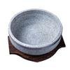 Korean Bibimbap Stone Bowl - Durable Natural Stone Earthenware for Cooking