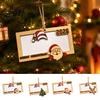 Holiday Cash Gift Card Ornament Wooden Christmas Money Holders for Cash, Tree Decor Holder Hanging Ornaments Xmas Tree, Home Party Supplies Creative