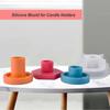 Adults Epoxy Resin Candle Holder Silicone Mold Home High Temperature Resistant Candlestick Base Mould Accessories