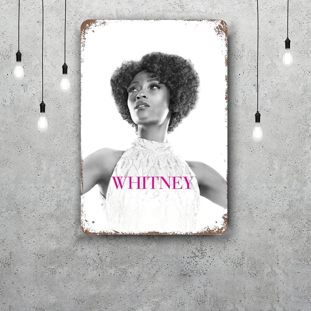 whitney houston Vintage Tin Sign Home Decor Wall Decor Art Wall Mural Room Decoration Decor Retro Metal Sign Plate Bar Posters