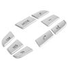 8 Stück Lenkradtastenabdeckung Zierleiste Aluminiumlegierung Aufkleber Passend für 1 2 3 4 5 7 Serie X1 X3 X5 F10 F20