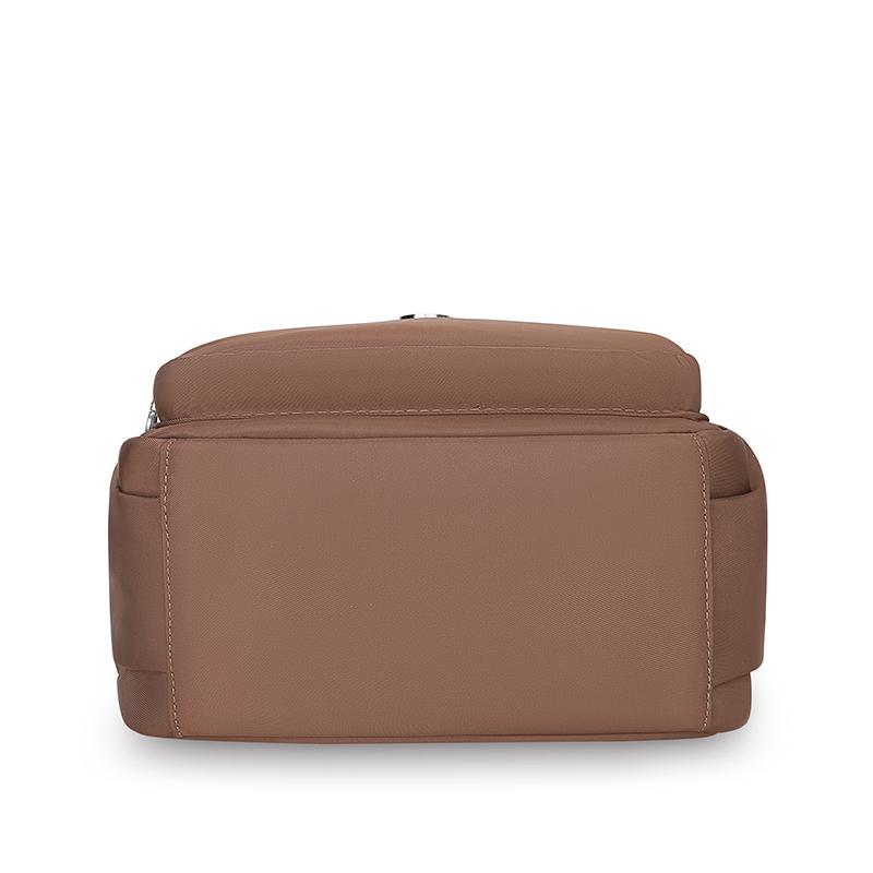 Women's Solid Color Backpack Lightweight Student Schoolbag Multifunctional Crossbody Shoulder Handbag