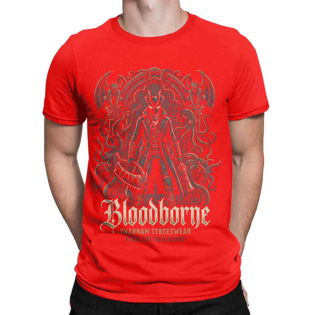 Bloodborne Gaming Graphic Tee Funny 100 Cotton TShirt Bloodborne Tops Tees For Unisex